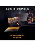 Notebook gamer 16” asus tuf gaming f16 fx607vj-rl002 intel core 5 210h 8gb ram 512gb ssd rtx 3050 mecha gray