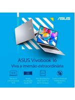 Notebook asus intel core i7 16gb ram 512gb ssd tela 16" led windows 11 vivobook 16 - x1605va-mb763w
