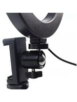 Luz Ring Light 16cm Tripé De Mesa Com Suporte Celular Gravar Vídeo