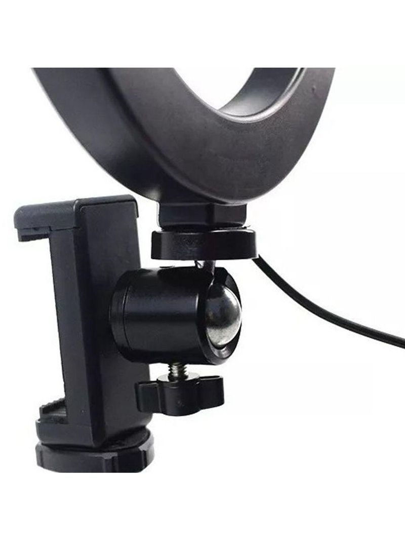Luz Ring Light 16cm Tripé De Mesa Com Suporte Celular Gravar Vídeo