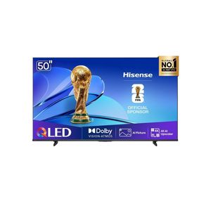 Smart tv 50” 4k hisense 50q6qv qled hdr10 dolby atmos vidaa u9 preto