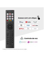 Smart tv 50” 4k hisense 50q6qv qled hdr10 dolby atmos vidaa u9 preto