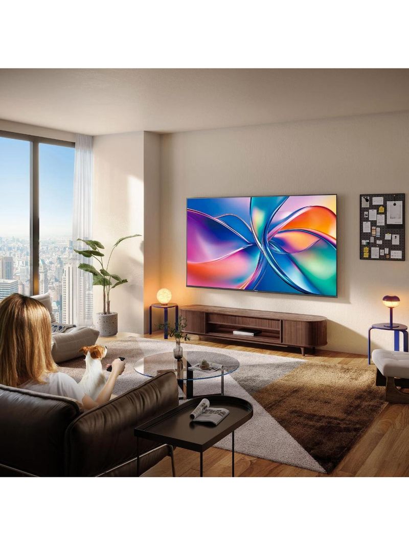 Smart tv 50” 4k hisense 50q6qv qled hdr10 dolby atmos vidaa u9 preto