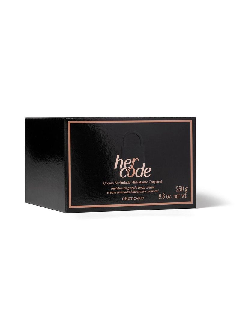 Creme Aveludado Hidratante Desodorante Corporal Her Code 250g