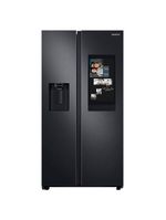 Geladeira samsung family hub side by side rs58t5561b1 digital inverter frost free com soundbar, smart view, bluetooth e wi-fi black inox look – 585 l