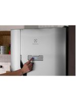 Geladeira electrolux dfx41 frost free 371l turbo congelamento duplex inox