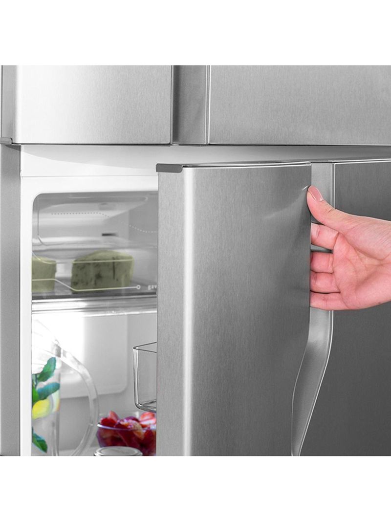 Geladeira electrolux dfx41 frost free 371l turbo congelamento duplex inox