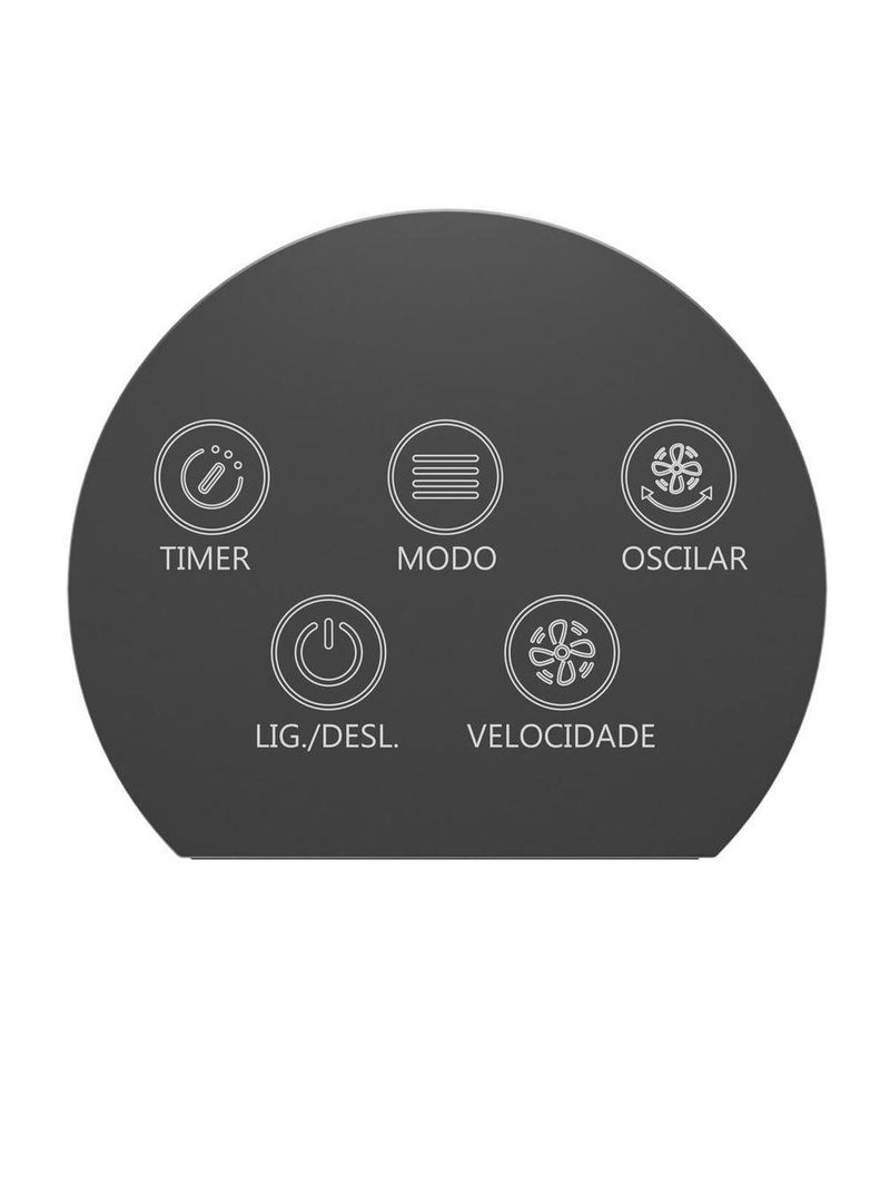 Ventilador Torre Britânia Painel Touch 75W BVT90A 220V