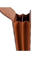 Porta celular feminino alça transversal monograma bg marrom