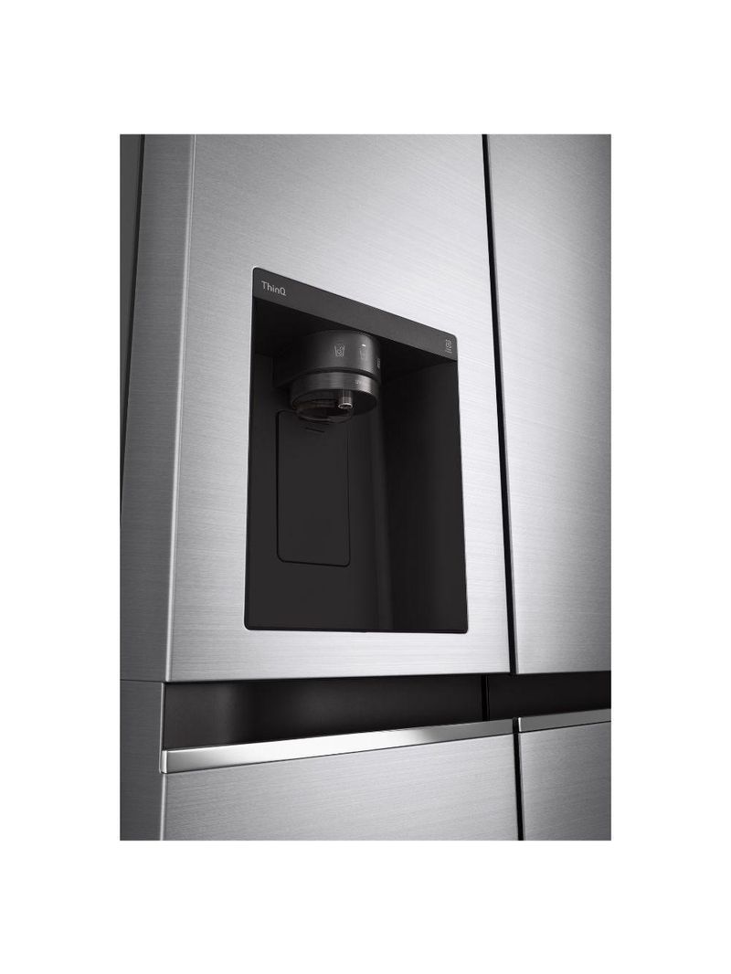 Geladeira Smart LG Side By Side Uvnano 611L Inverter GC-L257SLP Aço Escovado220V