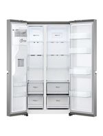 Geladeira Smart LG Side By Side Uvnano 611L Inverter GC-L257SLP Aço Escovado220V