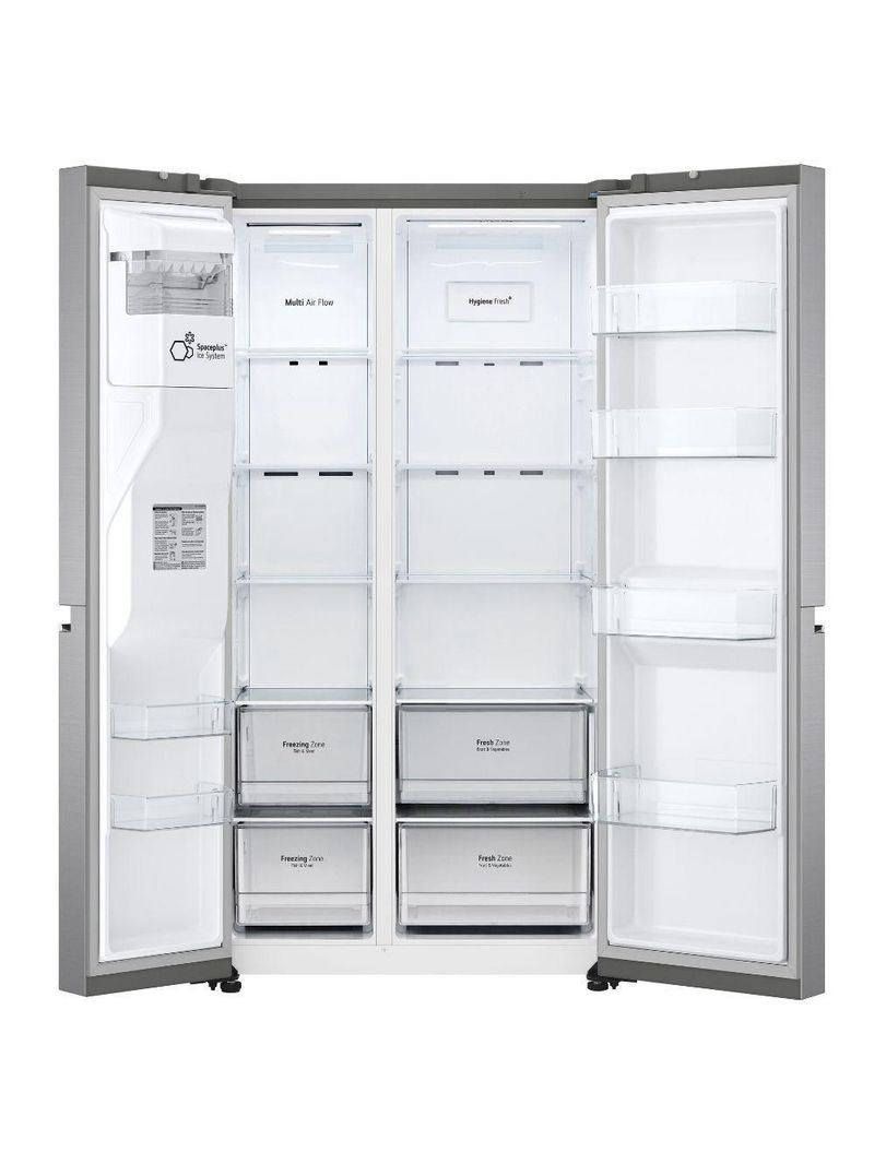 Geladeira Smart LG Side By Side Uvnano 611L Inverter GC-L257SLP Aço Escovado220V