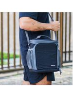 Lancheira térmica com 3 potes bagaggio fitness preta
