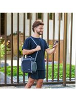 Lancheira térmica com 3 potes bagaggio fitness preta