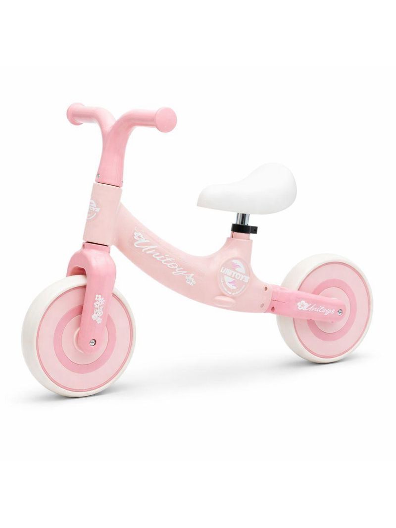 Bicicleta De Equilíbrio Infantil Sem Pedal Rosa Regulável