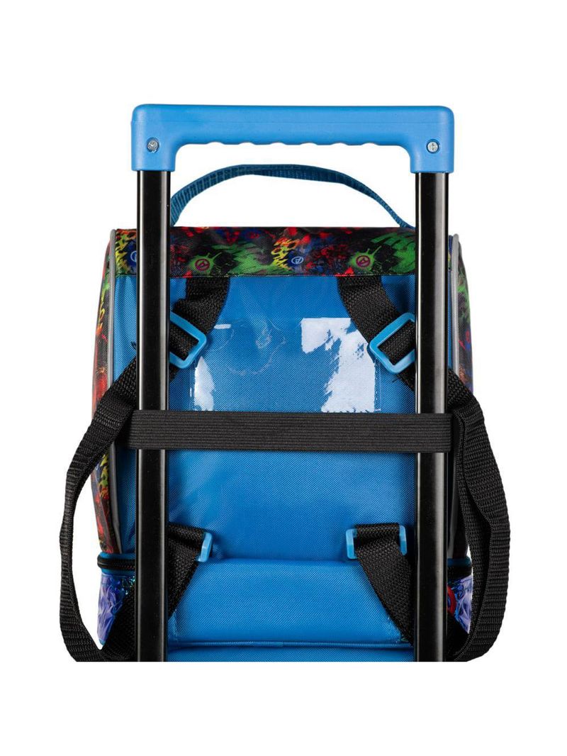 Lancheira térmica infantil masculina vingadores preta