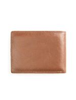 Carteira masculina de couro com porta cartão suissewin café