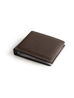 Carteira masculina de couro porta documentos newton marrom