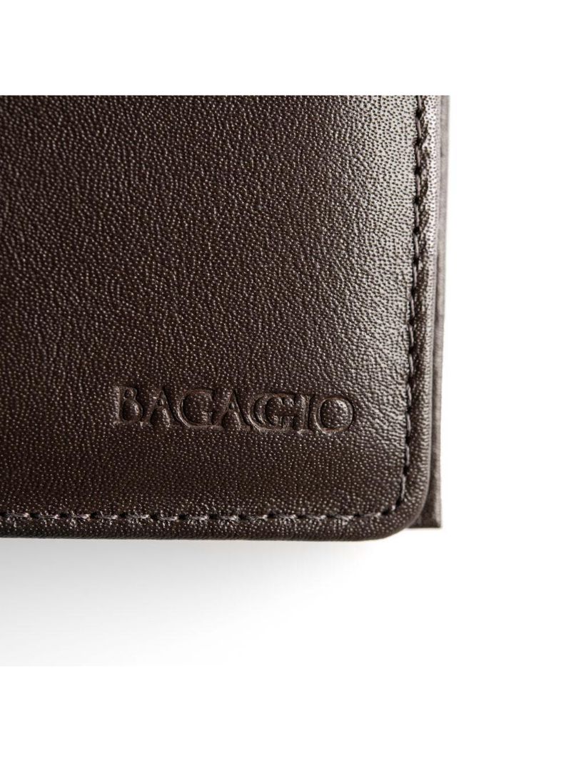 Carteira masculina de couro porta documentos newton marrom