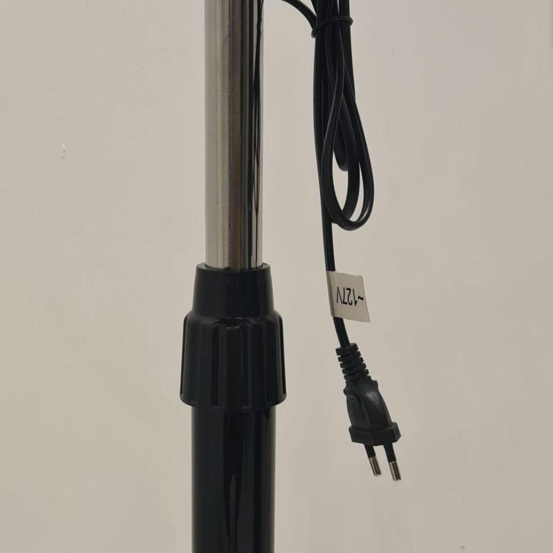 Ventilador Silencioso Pedestal Coluna 50cm 3 Velocidades Altura Ajustável 1,30m 18pol 6 Pas 60w 60hz 110v