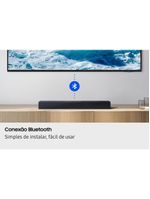 Soundbar samsung hw-b400f/zd 40w bluetooth 20 canais woofer integrado titan black