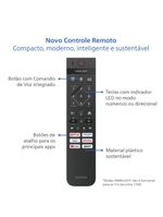 Smart tv 50" 4k philips 50pug7300/78 uhd titan os pixel precise comando de voz preta