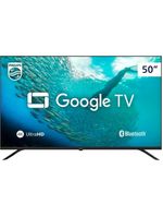 Smart tv led 50" ultra hd 4k philips 50pug7019 com google tv, comando de voz, wi-fi, entradas hdmi e usb