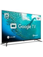 Smart tv led 50" ultra hd 4k philips 50pug7019 com google tv, comando de voz, wi-fi, entradas hdmi e usb