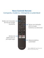 Smart tv led 50" ultra hd 4k philips 50pug7019 com google tv, comando de voz, wi-fi, entradas hdmi e usb