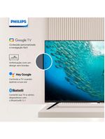 Smart tv led 50" ultra hd 4k philips 50pug7019 com google tv, comando de voz, wi-fi, entradas hdmi e usb