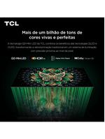Smart tv 98” tcl 98c6k 4k qd-mini led google tv 144hz