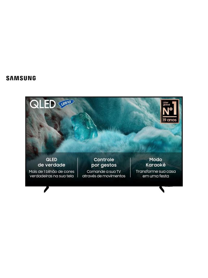 Smart tv samsung 75” 4k qled ultra qn75q7faagxzd vision ai xbox cloud gaming controle por gestos