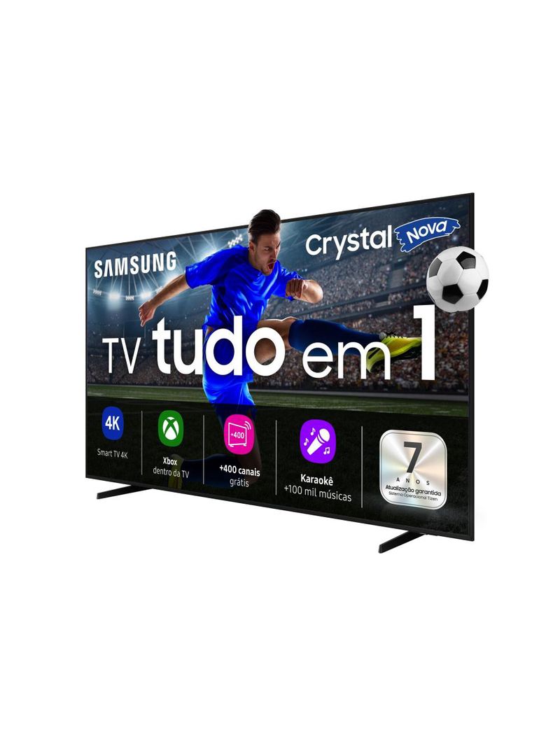 Smart tv 75" 4k samsung 75u8600f crystal hdr tizen alexa e xbox gaming