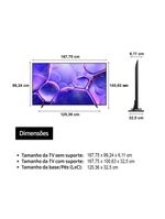 Smart tv 75" 4k samsung 75u8600f crystal hdr tizen alexa e xbox gaming