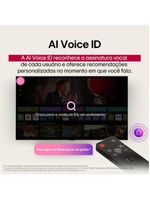 Smart tv 65" 4k lg 65nano80asa nanocell processador a7 ai gen8 webos 25 charcoal black