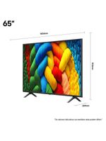 Smart tv 65" 4k lg 65nano80asa nanocell processador a7 ai gen8 webos 25 charcoal black
