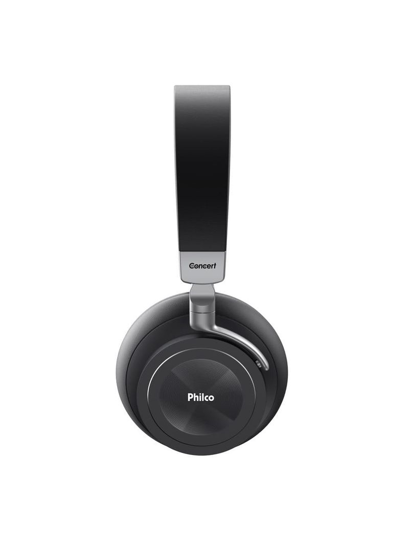 Fone de ouvido philco pfo05btsg concert headphone bluetooth cancelamento de ruído bateria até 30h preto
