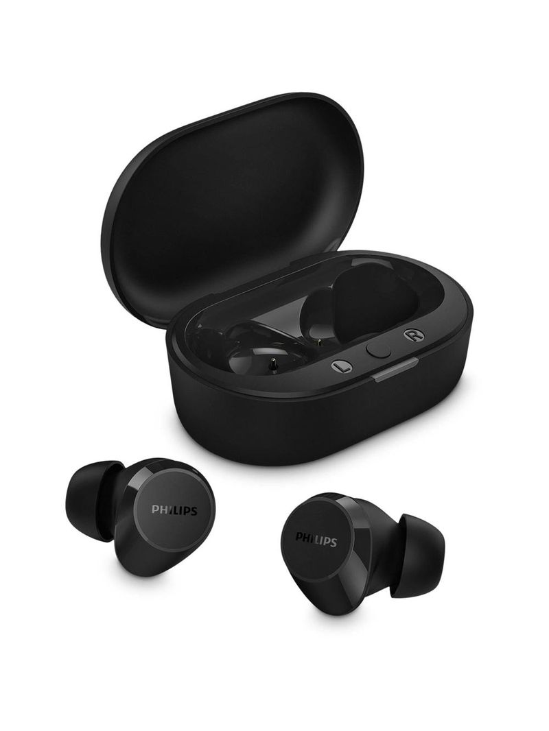 Fone de ouvido bluetooth philips tat1209bk/00 com microfone - preto