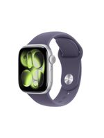 Apple watch series 11 gps 42mm prateado pulseira m/g esportiva roxo-névoa