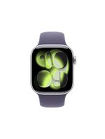 Apple watch series 11 gps 42mm prateado pulseira m/g esportiva roxo-névoa