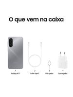 Celular samsung galaxy a17 4g tela 67" 256gb super amoled câmera tripla 50mp cinza