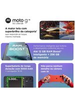 Smartphone motorola moto g35 5g coral 256gb 4gb ram + 8gb ram boost e camera 50mp com ai nfc tela 67" com superbrilho