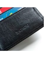 Carteira masculina de couro newton preto