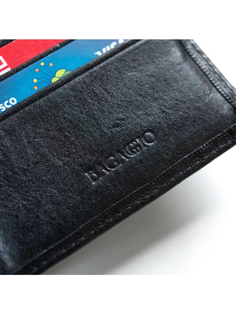 Carteira masculina de couro newton preto