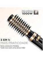 Escova rotativa mondial argan er-11 1000w black gold