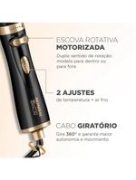 Escova rotativa mondial argan er-11 1000w black gold