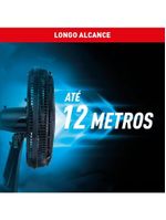 Ventilador de parede arno x-treme ve9p 40cm 160w 9 pás silencioso preto e azul