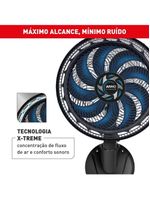 Ventilador de parede arno x-treme ve9p 40cm 160w 9 pás silencioso preto e azul