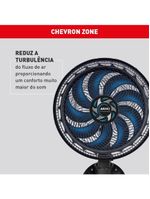Ventilador de parede arno x-treme ve9p 40cm 160w 9 pás silencioso preto e azul
