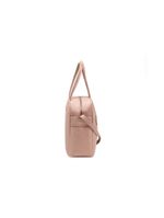 Bolsa feminina mini baú rebite nude